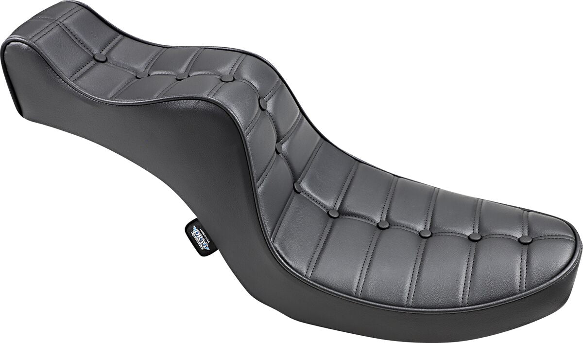 DRAG SPECIALTIES SEATS SEAT MINI KING AND QUEEN REAR 2-UP VINYL BLACK 0805-0093