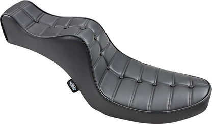 DRAG SPECIALTIES SEATS SEAT MINI KING AND QUEEN REAR 2-UP VINYL BLACK 0805-0093