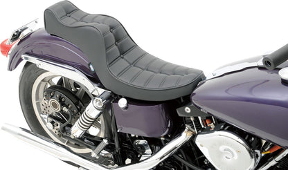 DRAG SPECIALTIES SEATS SEAT MINI KING AND QUEEN REAR 2-UP VINYL BLACK 0805-0093