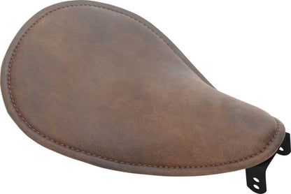 DRAG SPECIALTIES SEATS SEAT SPRING SOLO SMALL LOW-PROFILE FRONT SOLO LEATHER DISTRESSED BROWN 0806-0039