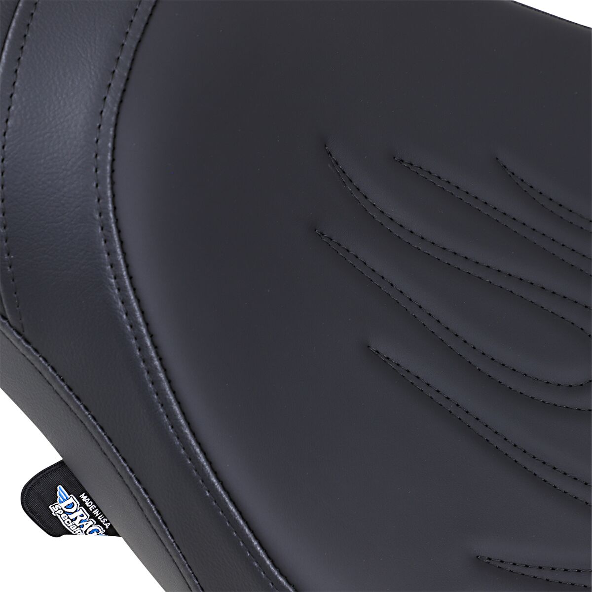 DRAG SPECIALTIES SEATS SEAT PREDATOR FRONT SMOOTH SOLAR-REFLECTIVE LEATHER BLACK 0810-1597