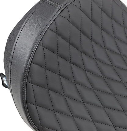 DRAG SPECIALTIES SEATS SEAT FRONT SOLO SOLAR-REFLECTIVE LEATHER BLACK 0810-1601