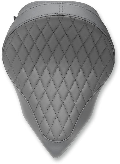 DRAG SPECIALTIES SEATS SEAT FRONT SOLO SOLAR-REFLECTIVE LEATHER BLACK 0810-1601