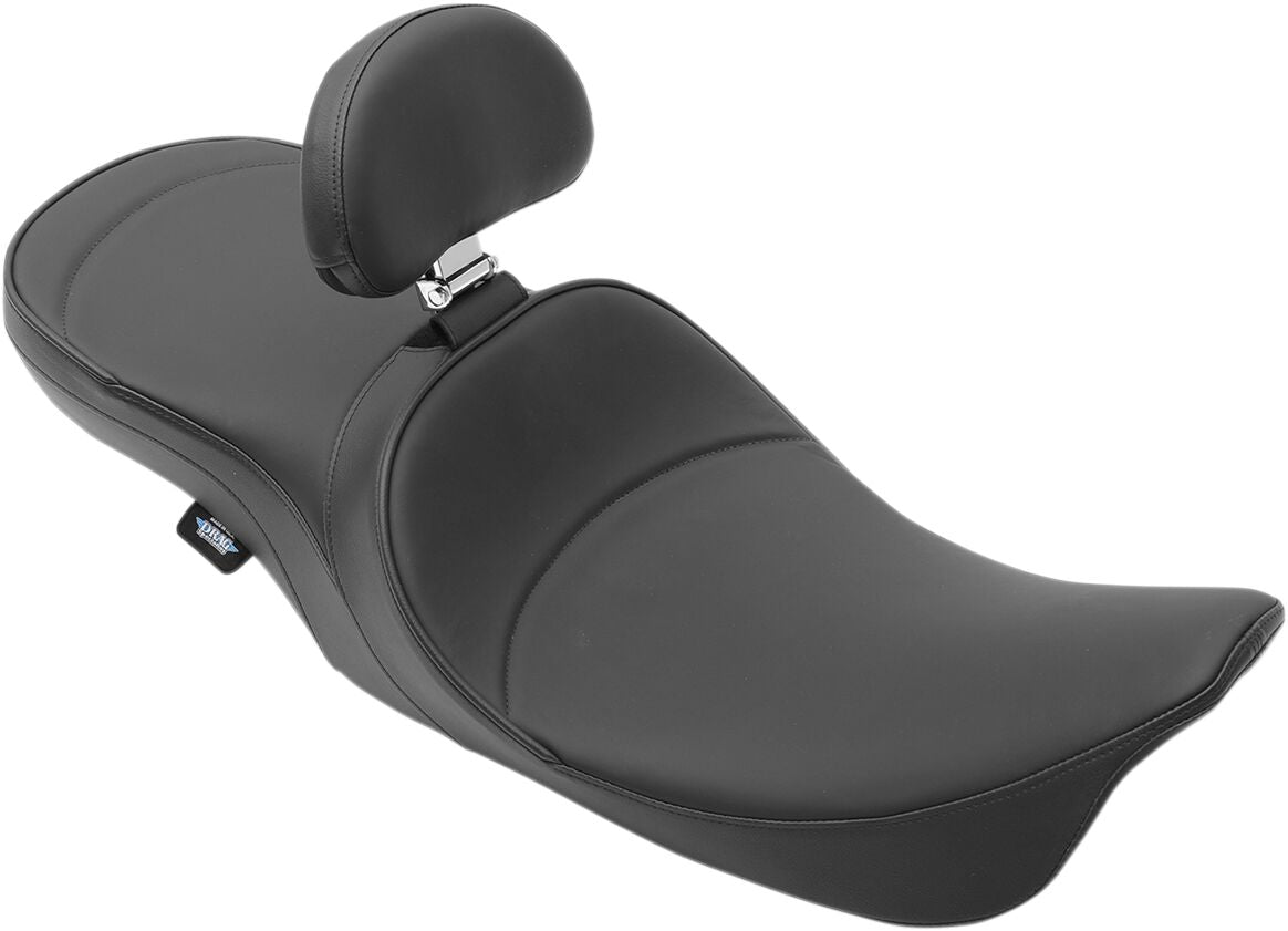 DRAG SPECIALTIES SEATS BACKREST EZ GLIDE II SMALL DRIVER PLAIN VINYL BLACK 0822-0133