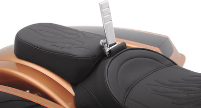 DRAG SPECIALTIES SEATS BACKREST EZ GLIDE II SMALL DRIVER PLAIN VINYL BLACK 0822-0133