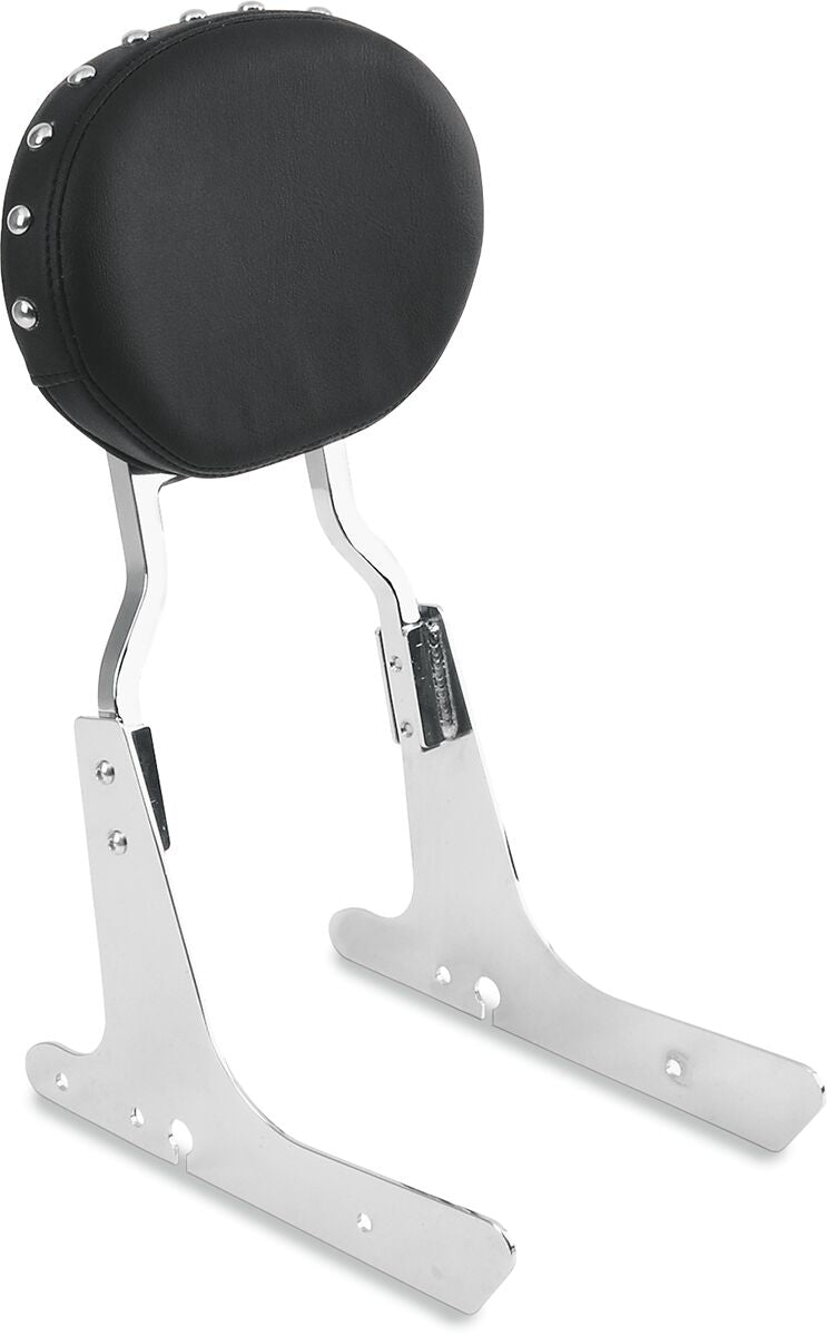 DRAG SPECIALTIES SEATS BACKREST PADS OVAL STUDDED BLACK 0822-0342