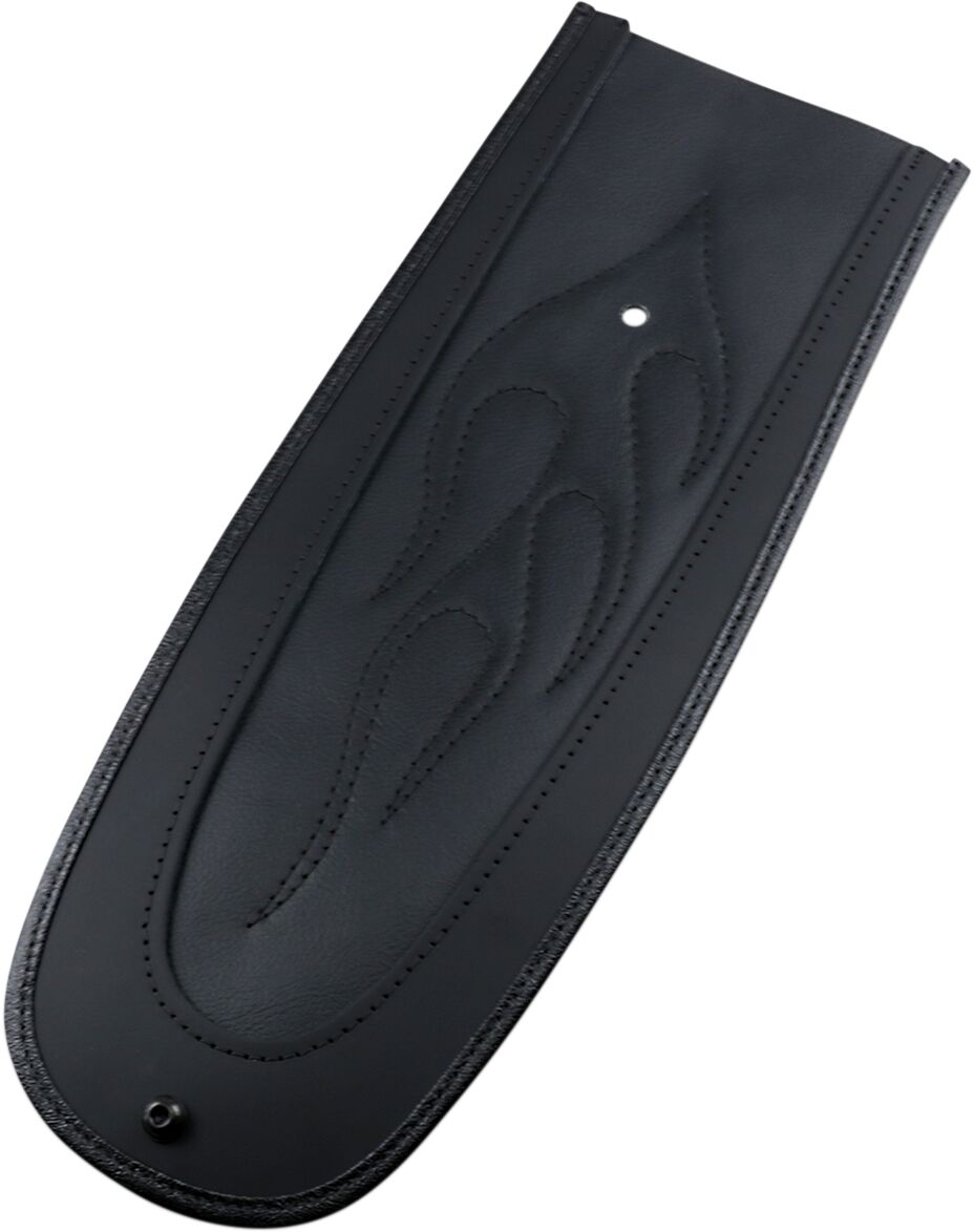 DRAG SPECIALTIES SEATS FENDER PROTECTOR FENDER SKINS REAR FLAME STITCH VINYL BLACK 1405-0137