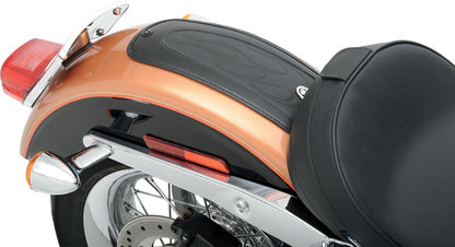 DRAG SPECIALTIES SEATS FENDER PROTECTOR FENDER SKINS REAR FLAME STITCH VINYL BLACK 1405-0137