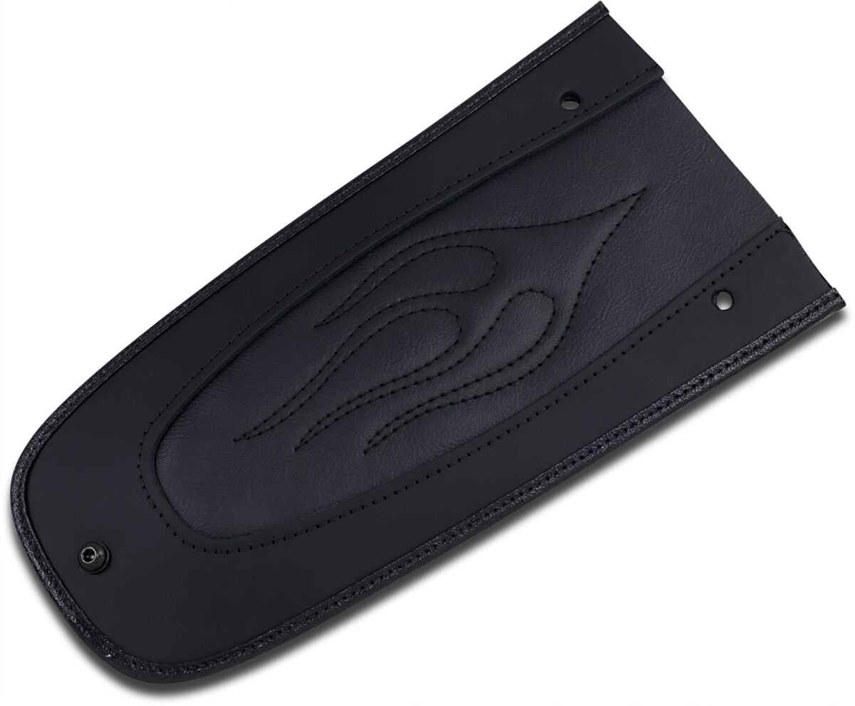 DRAG SPECIALTIES SEATS FENDER PROTECTOR FENDER SKINS REAR FLAME STITCH VINYL BLACK 1405-0140