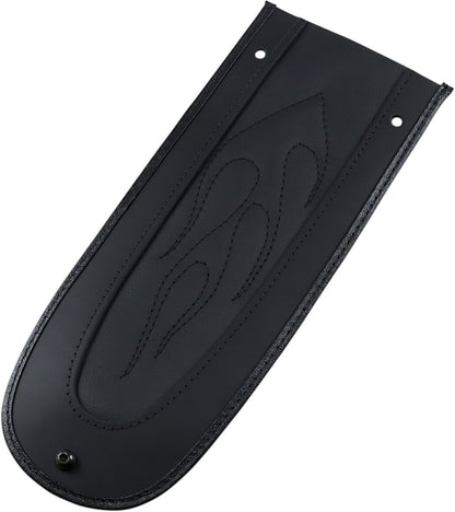 DRAG SPECIALTIES SEATS FENDER PROTECTOR FENDER SKINS REAR FLAME STITCH VINYL BLACK 1405-0146