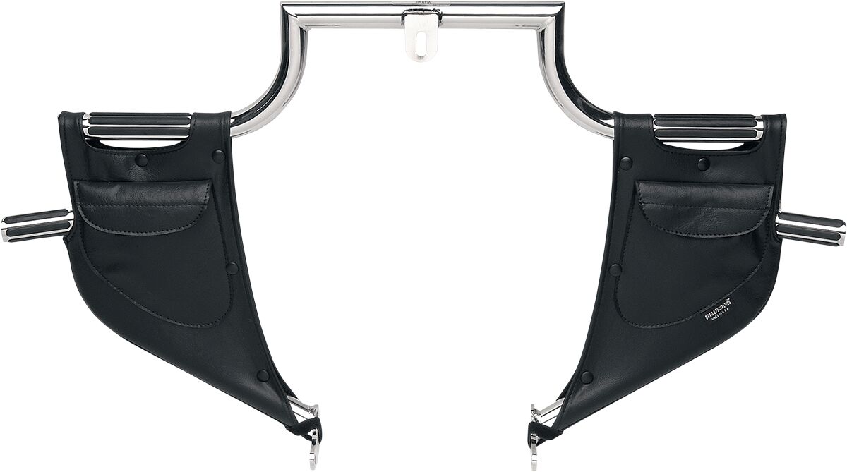 DRAG SPECIALTIES SEATS RAIN GUARD LINDBY TWINBAR AND HIGHWAY BAR PLAIN TEXTILE BLACK 35500012