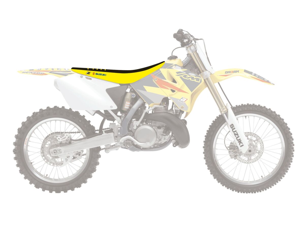 BLACKBIRD RACING DOUBLE GRIP 3 SEAT COVER YELLOW/BLACK 1318H
