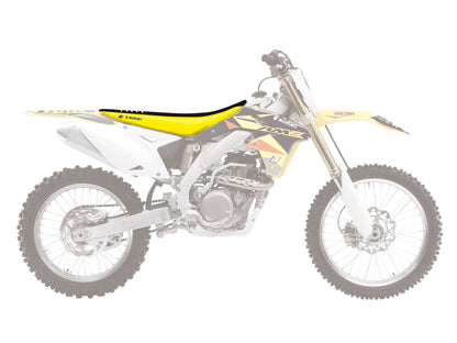 BLACKBIRD RACING DOUBLE GRIP 3 SEAT COVER YELLOW/BLACK 1325H