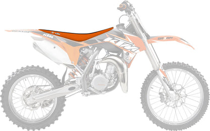 BLACKBIRD RACING DOUBLE GRIP 3 SEAT COVER ORANGE/BLACK 1522H