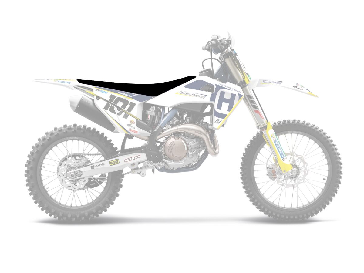 BLACKBIRD RACING SEATCVR ZBR FC BK/YL 19- 1624Z1