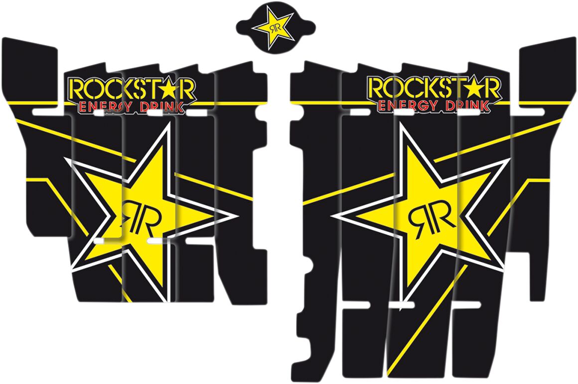 BLACKBIRD RACING ROCKSTAR ENERGY RADIATOR LOUVER STICKERS A101L