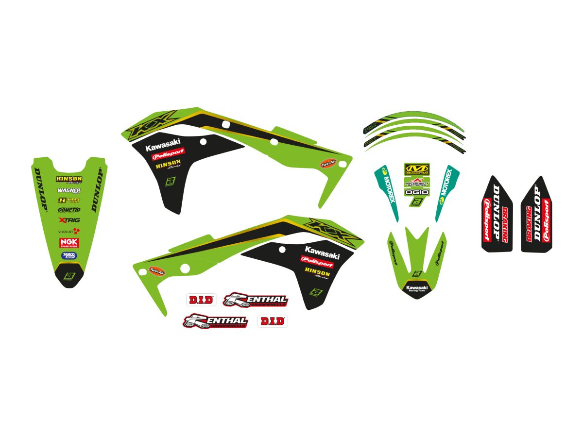 BLACKBIRD RACING GRAPHIC KIT WITH SEAT COVER REP KAWASAKI 2020 8424R12
