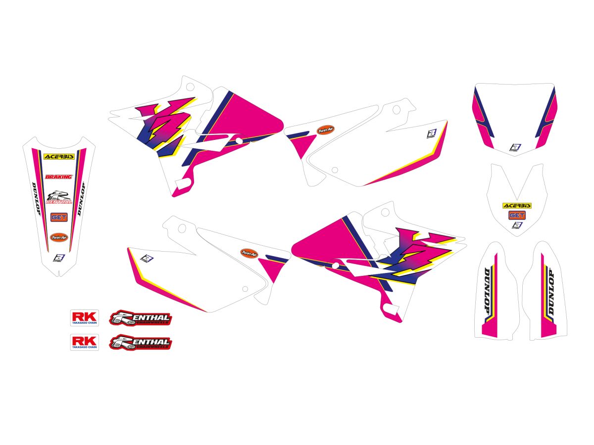 BLACKBIRD RACING GRAPHIC KT RETRO YZ 2242AA
