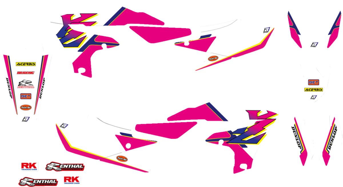 BLACKBIRD RACING GRAPHIC KT RETRO YZF 2247AA