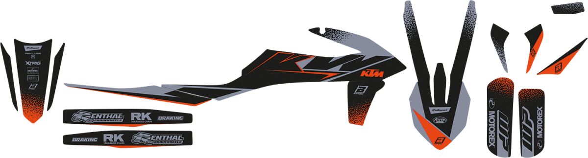 BLACKBIRD RACING GRAPH KIT MAT BLK KTM 2547Y
