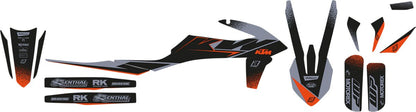 BLACKBIRD RACING GRAPH KIT MAT BLK KTM 2547Y