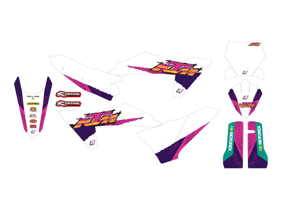 BLACKBIRD RACING GRAPHIC KIT RETRO KTM 23 2548AA
