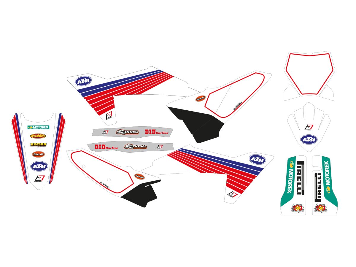 BLACKBIRD RACING GRAPHIC W/S CVR RETRO KTM 8548AA/01