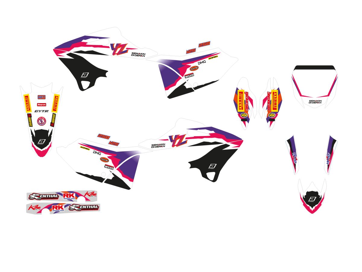 BLACKBIRD RACING GRAPHIC KIT YZ 50TH 22- 2250R11/01