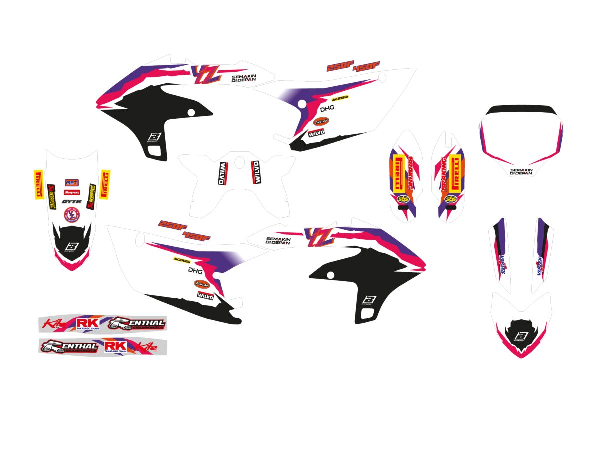 BLACKBIRD RACING GRAPHIC KIT YZF450 23 50TH 2252R11/01