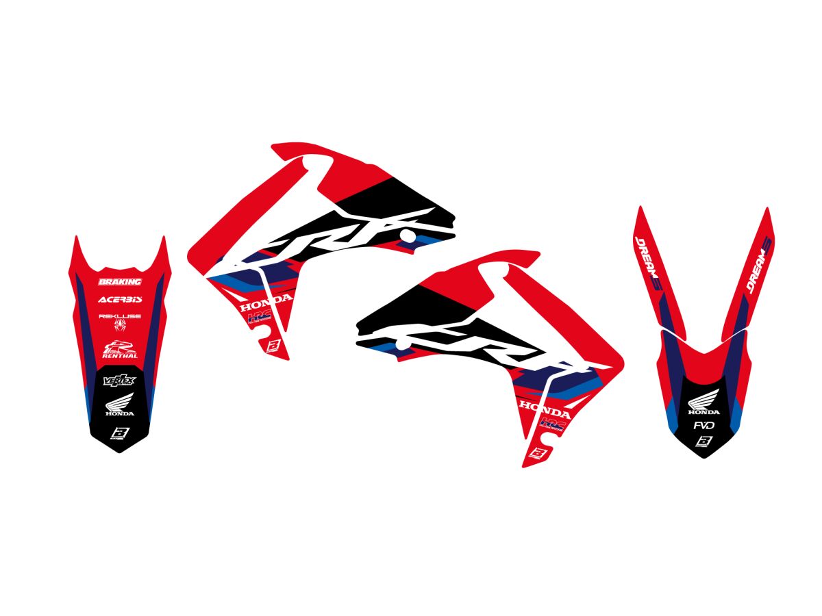 BLACKBIRD RACING GRAPHIC KIT DREAM 5 CRF250 14-17 2145AB