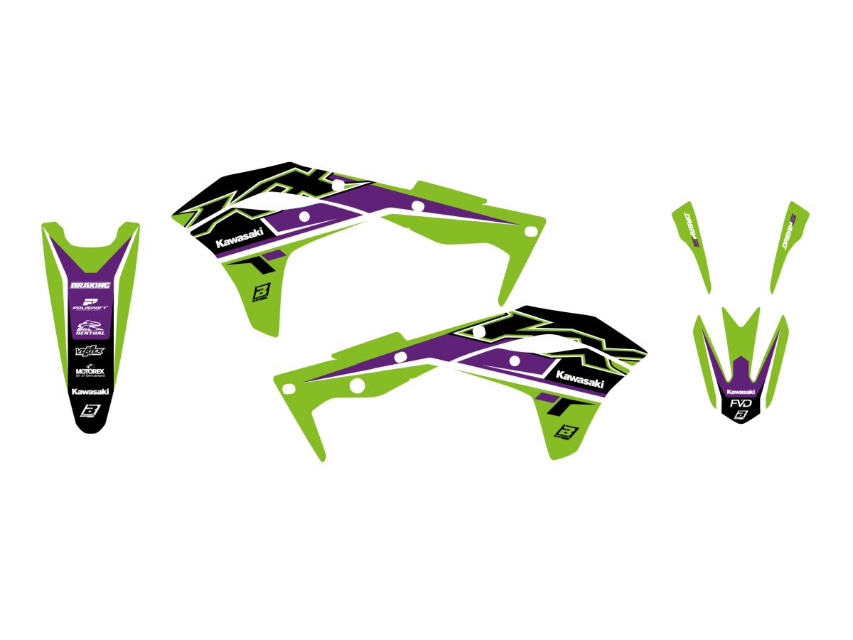 BLACKBIRD RACING GRAPHIC KIT DREAM 5 KXF250 17-20 2424AB