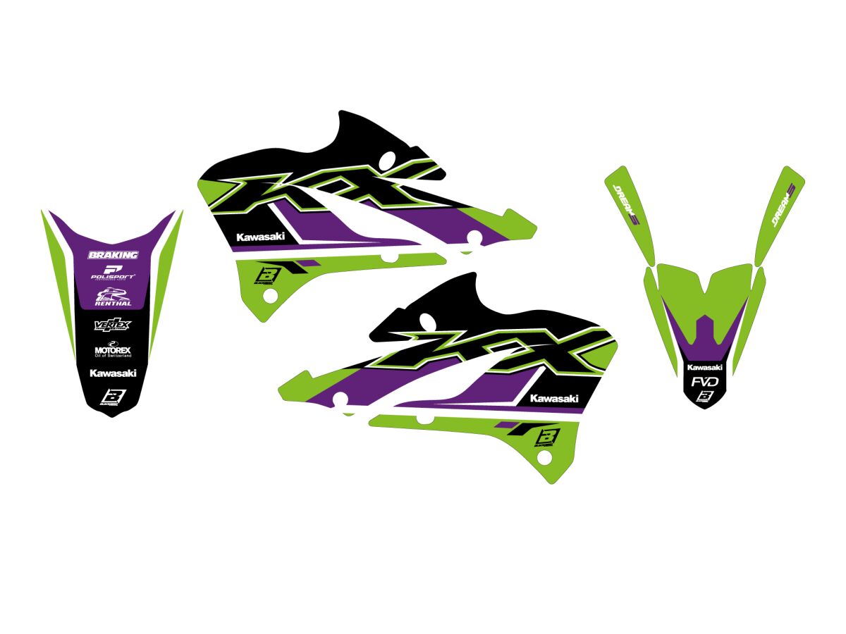 BLACKBIRD RACING GRAPHIC KIT DREAM 5 KX85 22-23 2426AB
