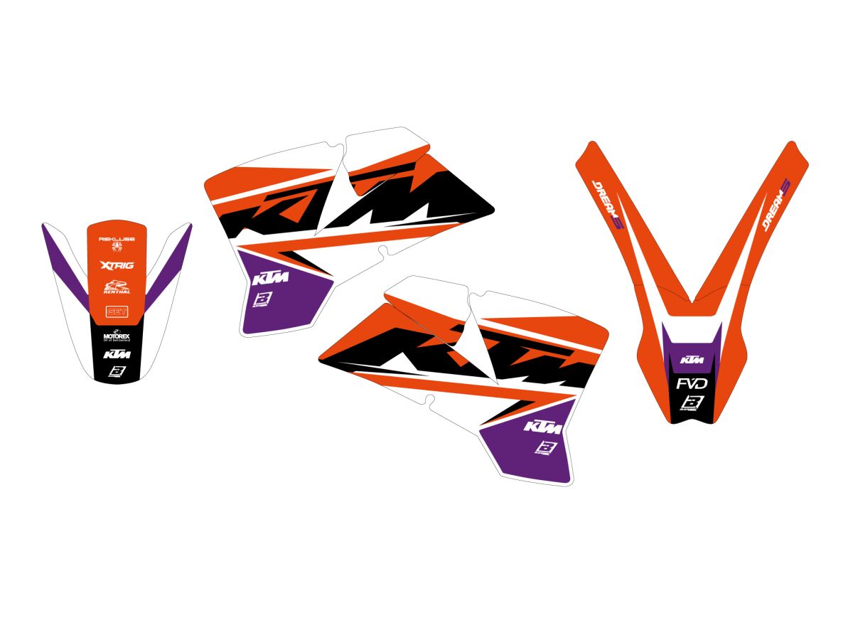 BLACKBIRD RACING GRAPHIC KIT DREAM 5 SX 01-04 2517AB