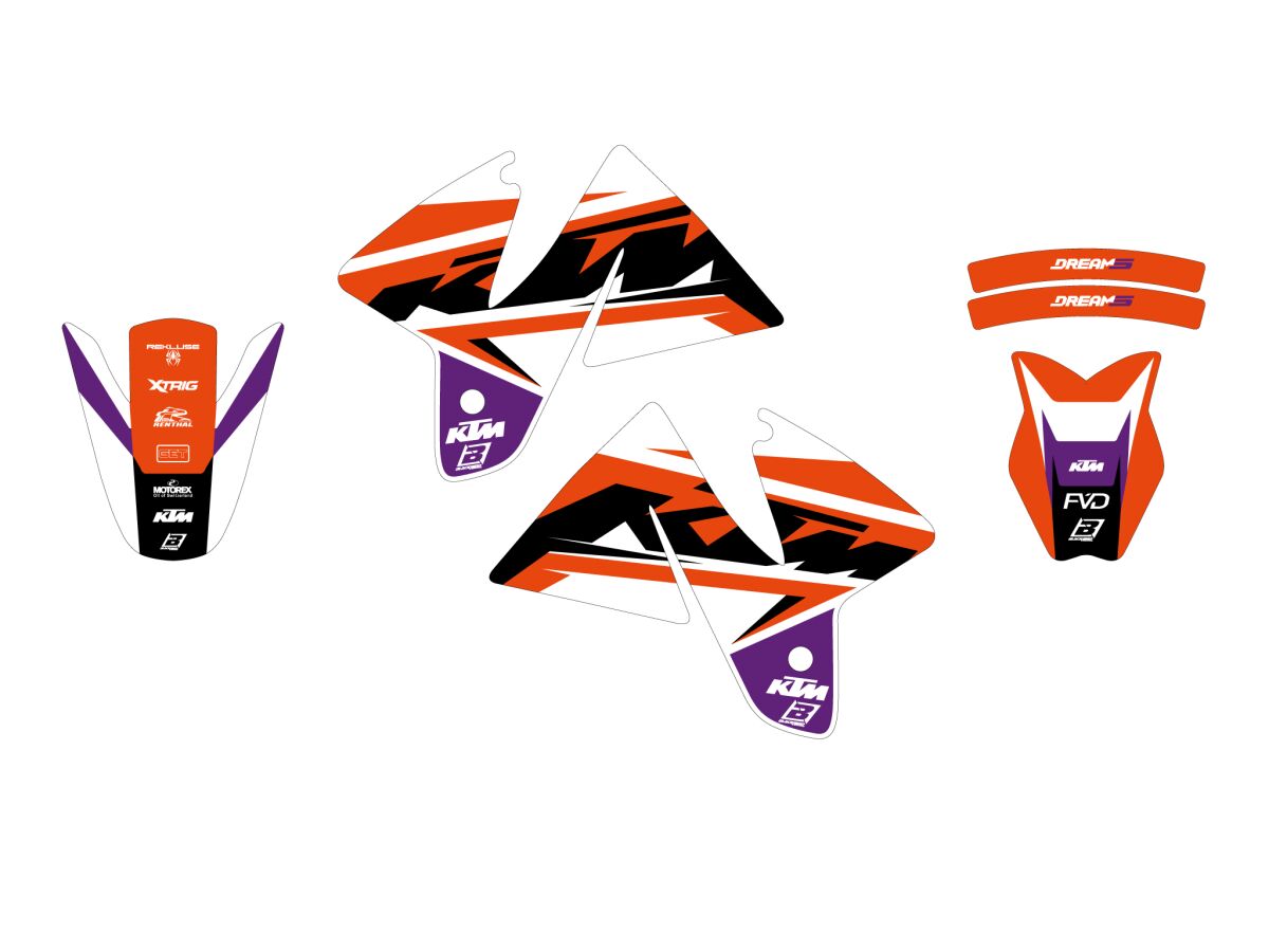 BLACKBIRD RACING GRAPHIC KIT DREAM 5 SX 98-00 2534AB