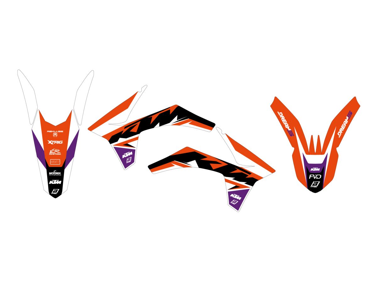 BLACKBIRD RACING GRAPHIIC KIT DREAM 5 SXF 11-12 2537AB