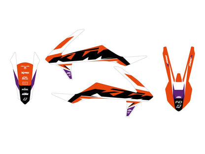 BLACKBIRD RACING GRAPHIC KIT DREAM 5 KTM 16-18 2541AB