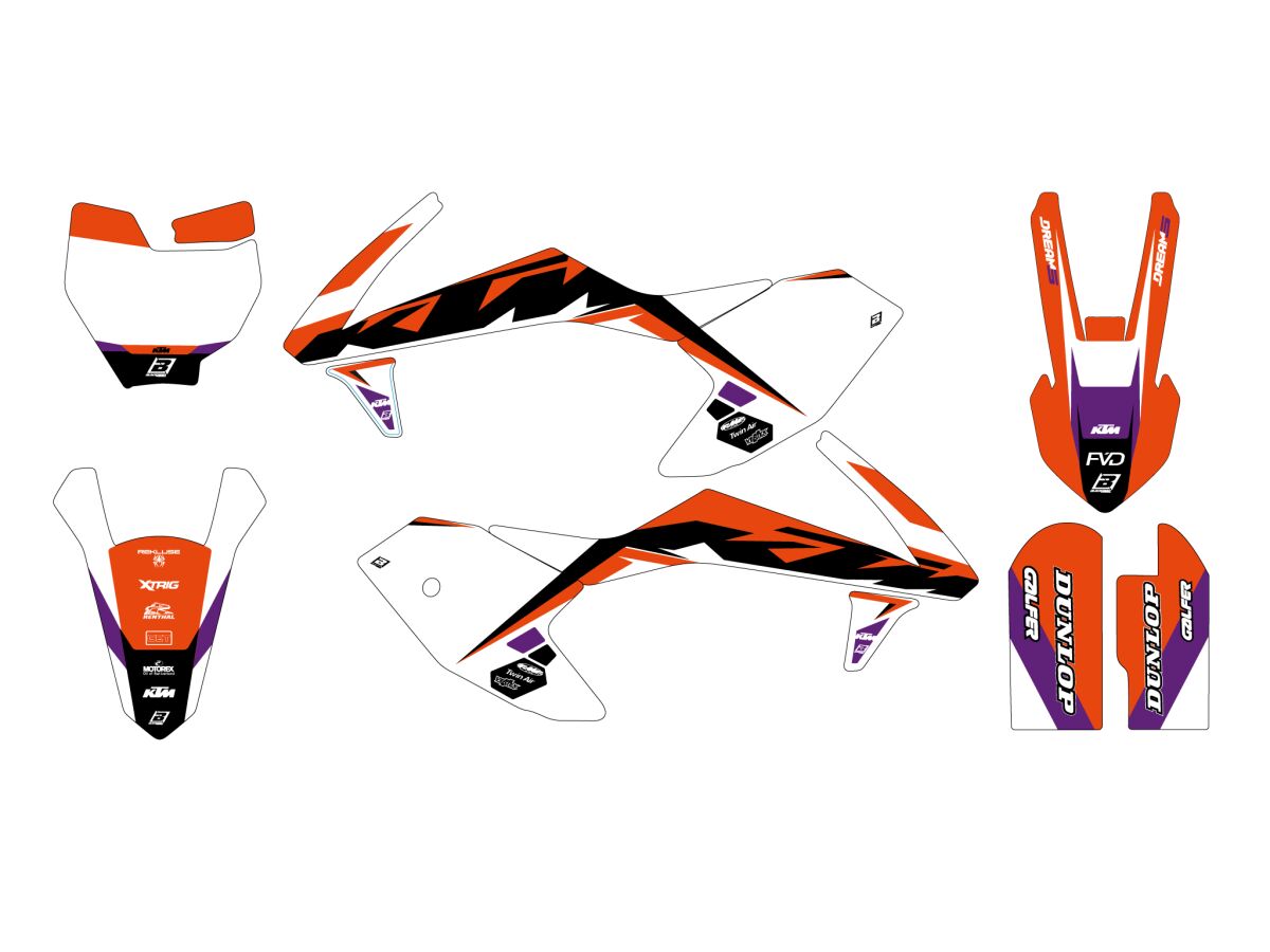 BLACKBIRD RACING GRAPHIC KIT DREAM 5 SX50 16-20 2542AB