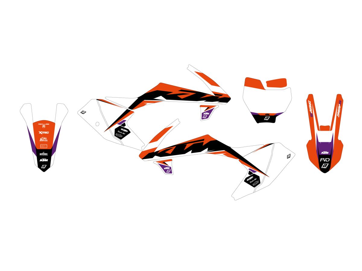 BLACKBIRD RACING GRAPHIC KIT DREAM 5 SX65 16-20 2543AB