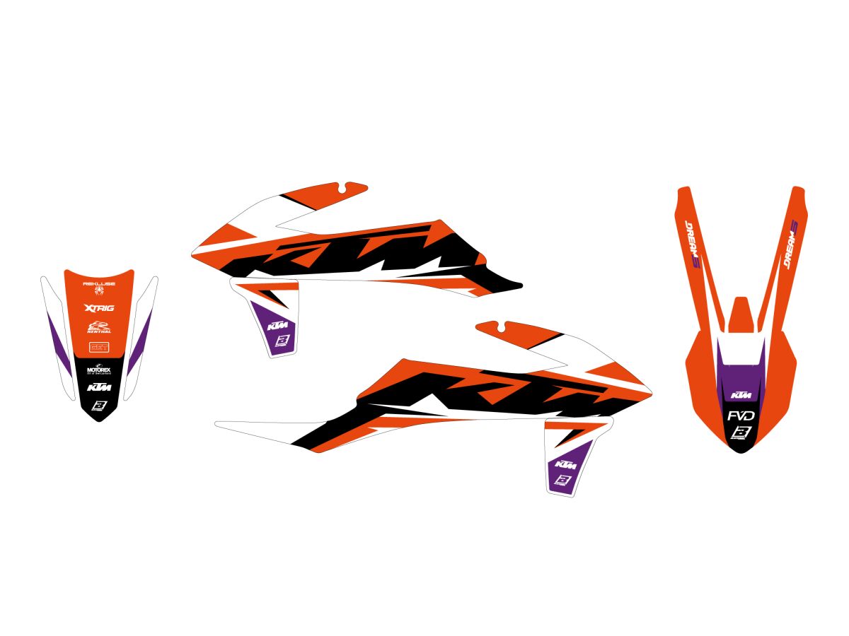 BLACKBIRD RACING GRAPHIC KIT DREAM 5 KTM 19-22 2547AB