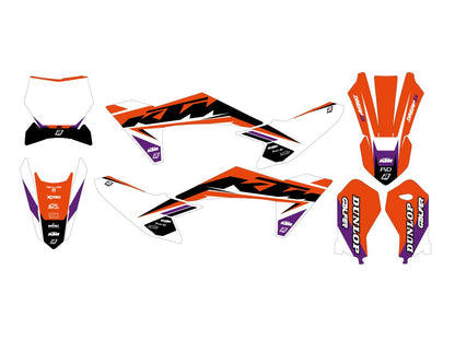 BLACKBIRD RACING GRAPHIC KIT DREAM 5 KTM SX50 24- 2549AB