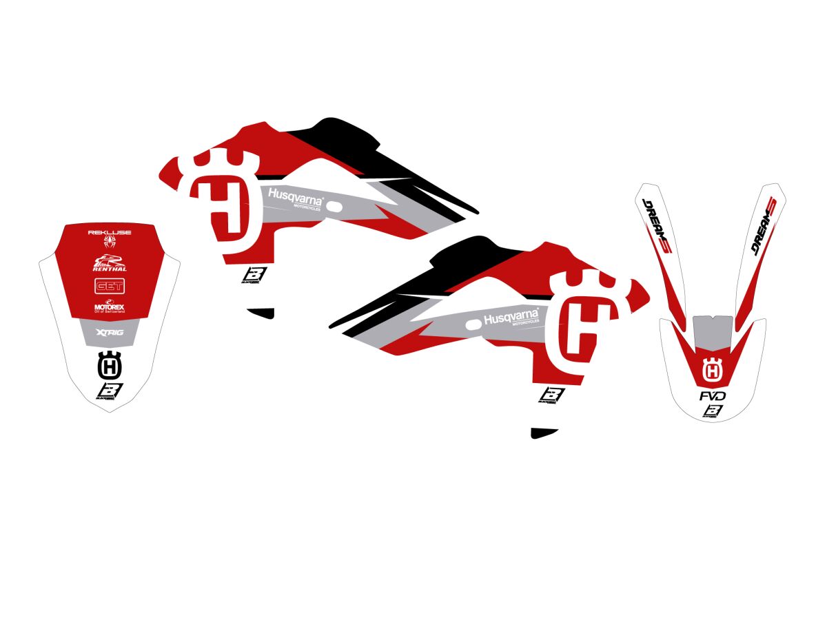 BLACKBIRD RACING GRAPHIC KIT DREAM 5 CR125 09-13 2608AB