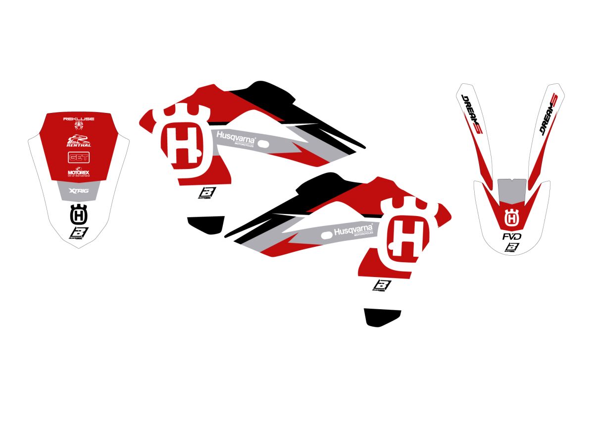BLACKBIRD RACING GRAPHIC KIT DREAM 5 CR125 06-08 2609AB/01