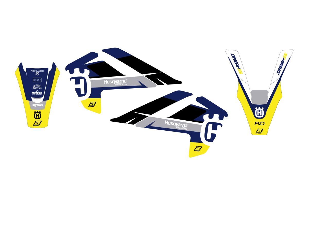 BLACKBIRD RACING GRAPHIC KIT DREAM 5 TC85 18- 2614AB