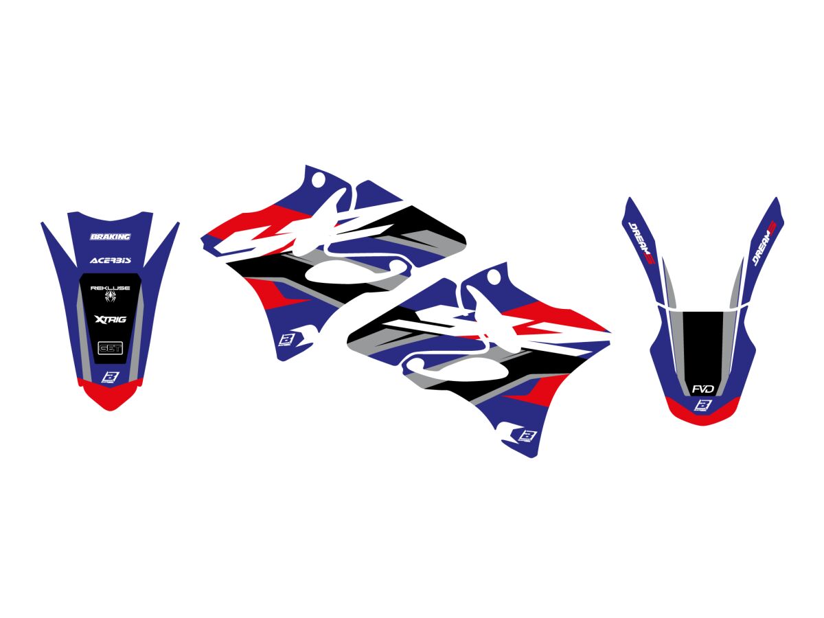 BLACKBIRD RACING GRAPHIC KIT DREAM 5 YZ 02-14 2231AB