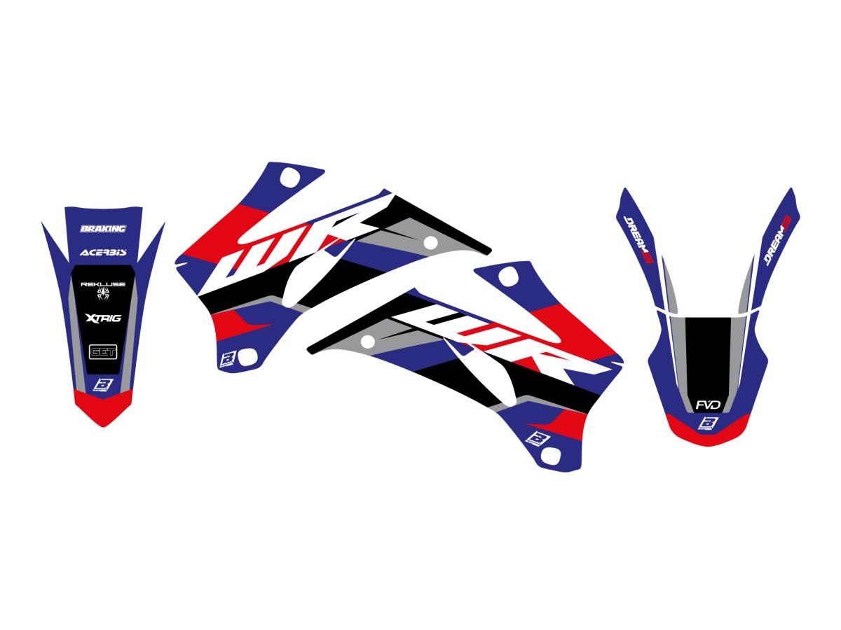 BLACKBIRD RACING GRAPHIC KIT DREAM 5 WRF250 07-14 2234AB