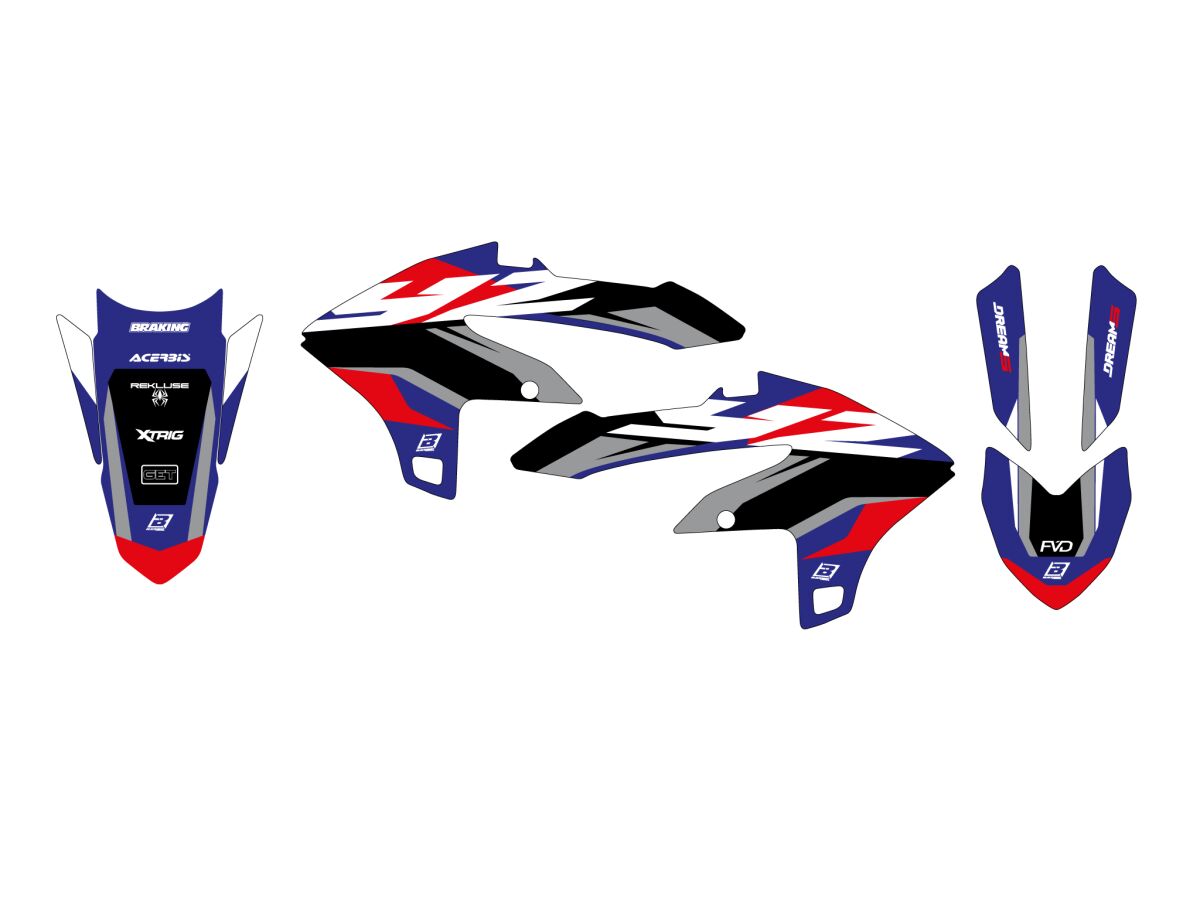 BLACKBIRD RACING GRAPHIC KIT DREAM 5 YZF 450 23- 2252AB