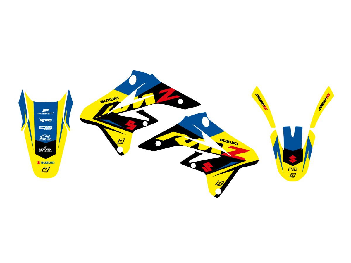 BLACKBIRD RACING GRAPHIC KIT DREAM 5 RMZ250 07-09 2314AB