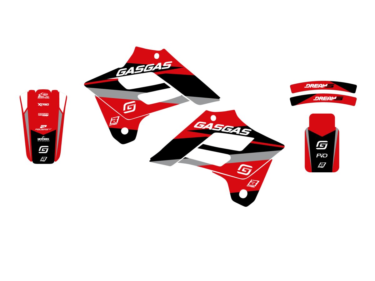 BLACKBIRD RACING GRAPHIC KIT DREAM 5 GASGAS EC 2903AB/02