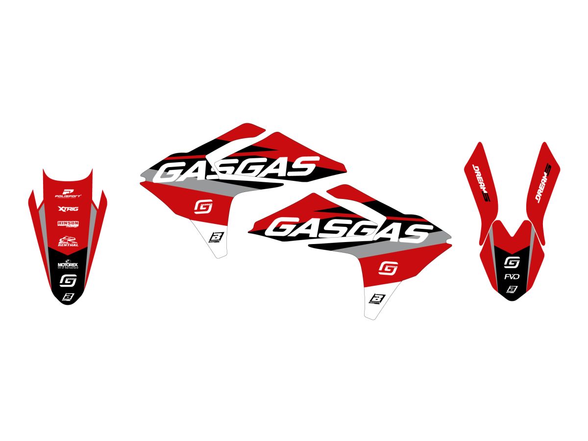 BLACKBIRD RACING GRAPHIC KIT DREAM 5 GASGAS 24- 2909AB