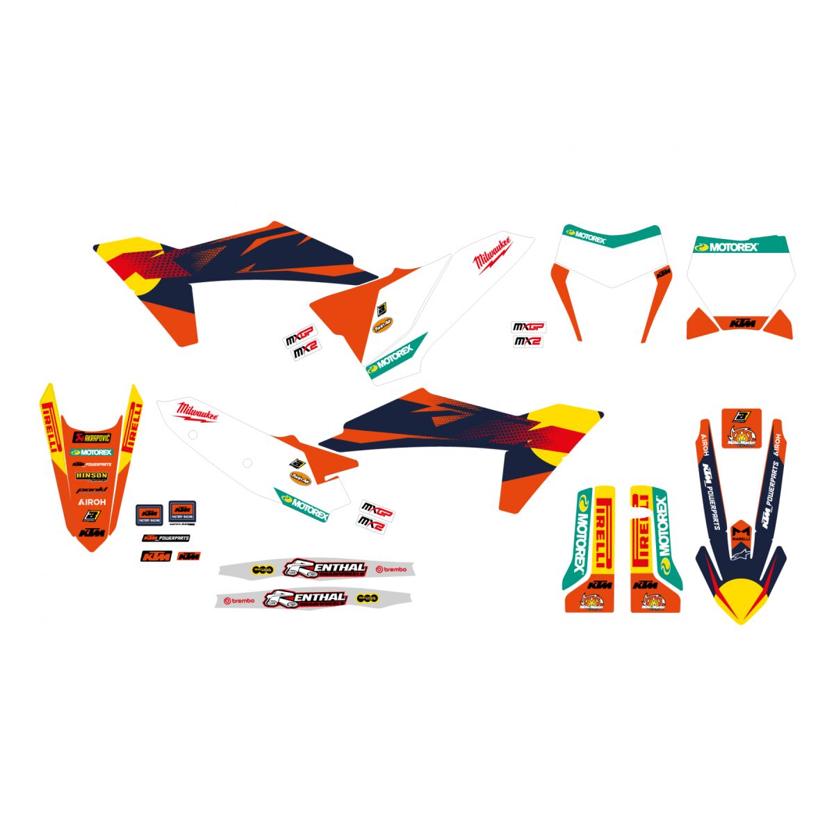 BLACKBIRD RACING GRAPHIC KIT KTM FACTORY '25 SX 2548R23